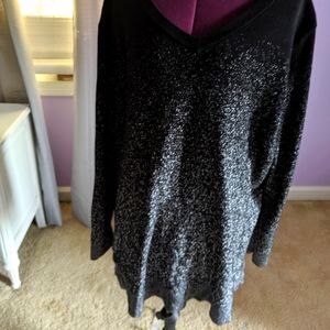 Soma black and sparkly sweater L